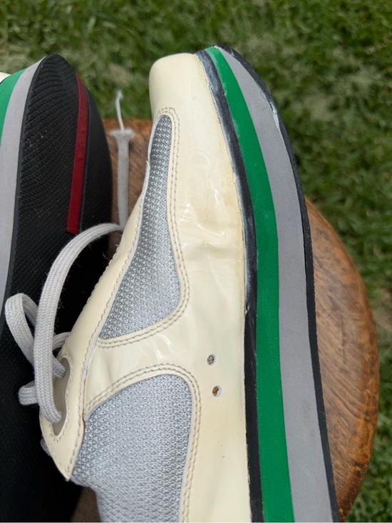 Vintage Prada Archive Patent Leather Mesh 4E 2352 Sneakers Sz 9.5 Rare Y2K main image 13